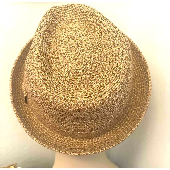 Bailey of Hollywood “Billy” Braided Straw Fedora Hat Brown Tan Size Large ~ EUC! - Picture 3 of 6